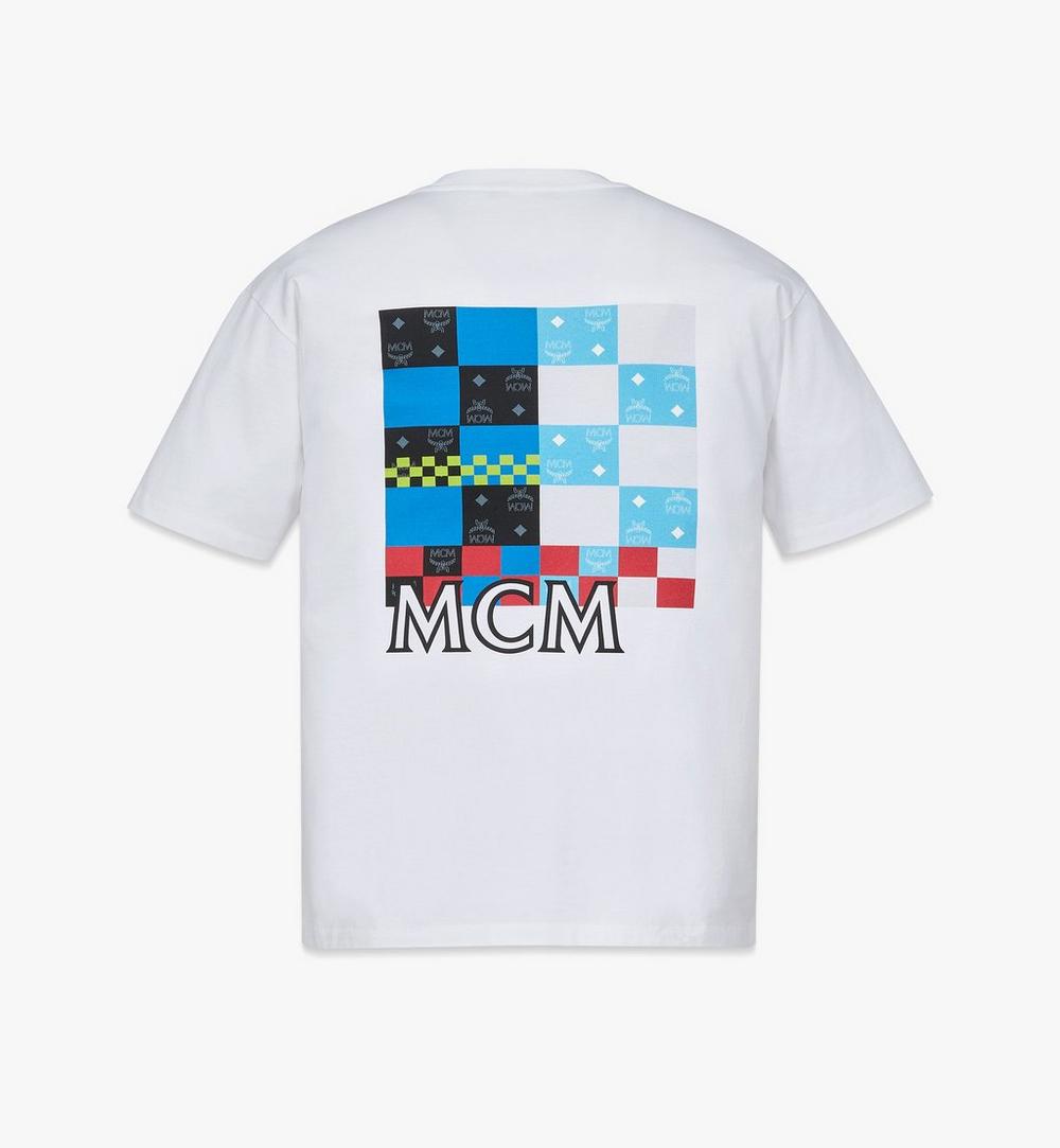 T-Shirt aus Bio-Baumwolle in Checkerboard Visetos 1